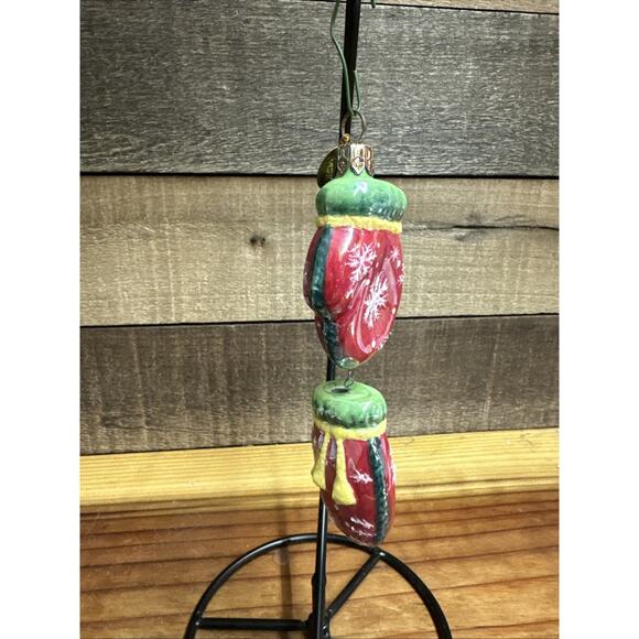 Radko Holiday Celebrations Hanging Mittens Ornament Vintage - Picture 5 of 5